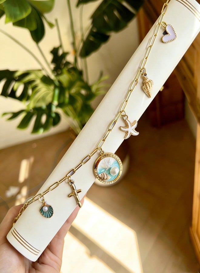CuddleJunk Bible Charm Chain, Christian Bible Accessory Faith Gift, Scripture Bookmark, Bible Jewelry Religious Decor for Study (Style-C) - Image 1
