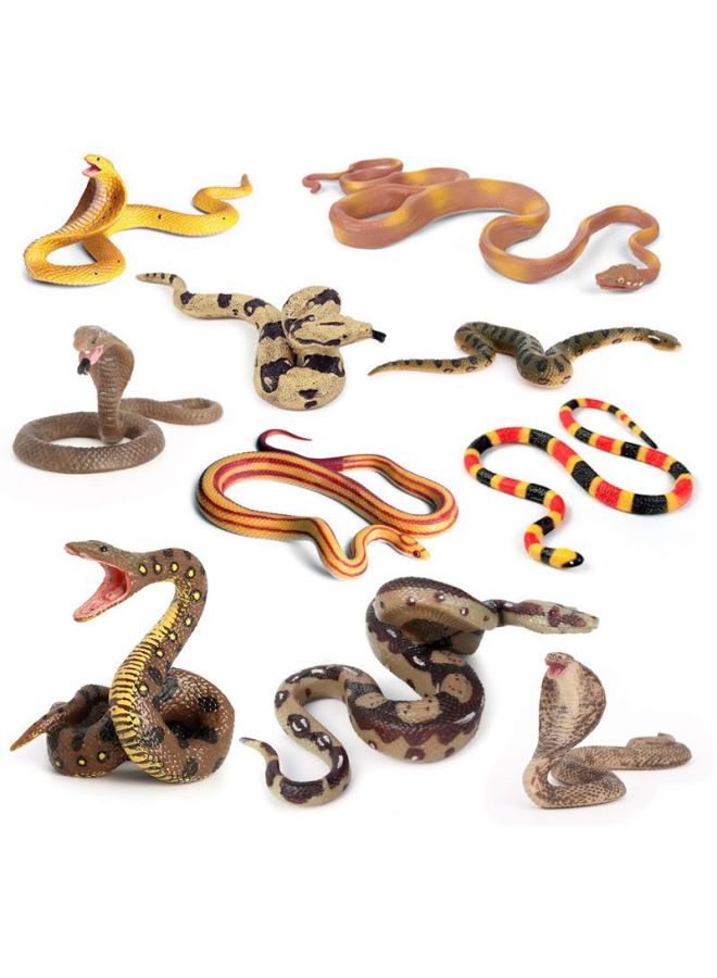 Children's Toy Snake Simulation Reptile Cobra Corn Snake Wild Animal Boa Constrictor Model Trick Gift-Color:Anaconda 127-666