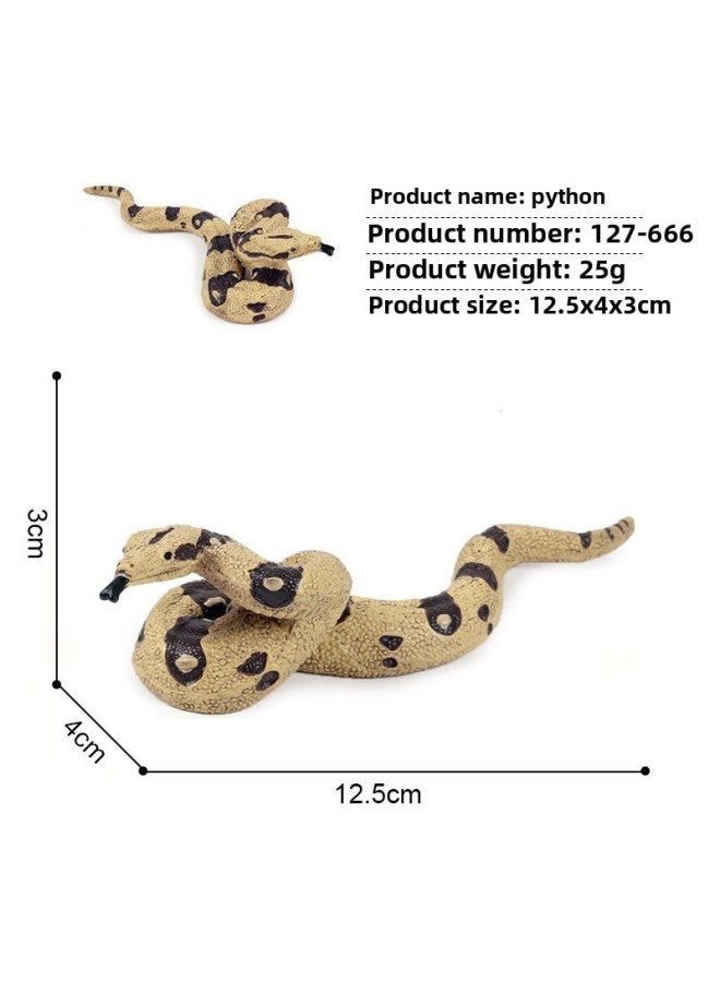 Children's Toy Snake Simulation Reptile Cobra Corn Snake Wild Animal Boa Constrictor Model Trick Gift-Color:Anaconda 127-666
