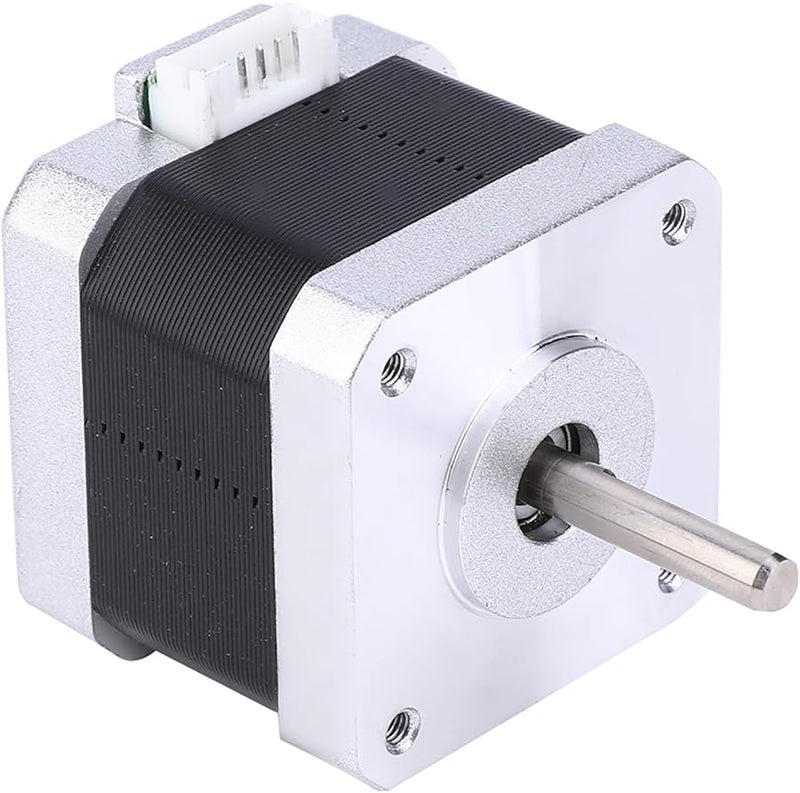محرك السائر Nema17 الفضي ثنائي الطور 1.8 درجة محرك 42 فولت 3.6 أمبير 1.5 دوران مستقر عمر خدمة طويل - Image 2