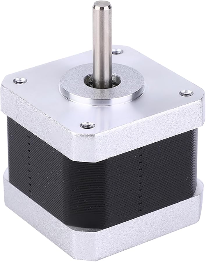 محرك السائر Nema17 الفضي ثنائي الطور 1.8 درجة محرك 42 فولت 3.6 أمبير 1.5 دوران مستقر عمر خدمة طويل - Image 4