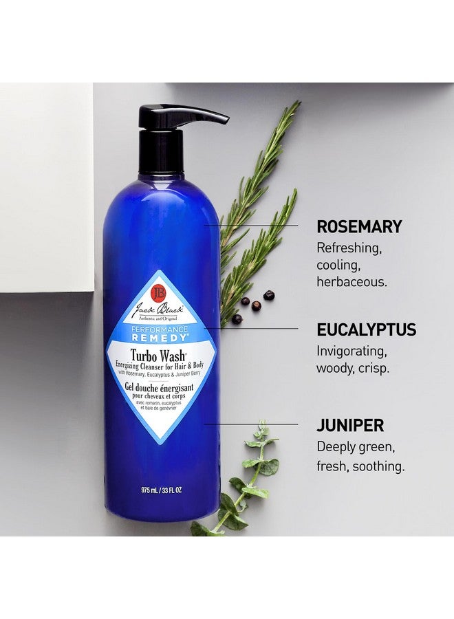 Jack Black Turbo Wash Energizing Cleanser for Hair & Body - Mens Body Wash Pump, Mens Shampoo and Body Wash Men, Men's Body Wash, Jack Black Shampoo for Men, Body Wash for Men, Gifts for Men, 33 Fl Oz - Image 4
