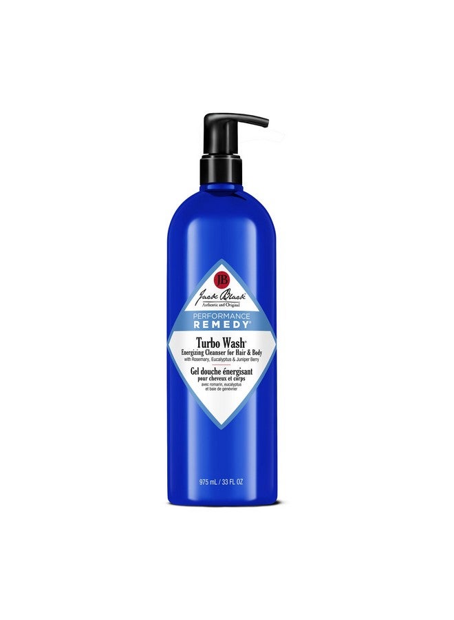Jack Black Turbo Wash Energizing Cleanser for Hair & Body - Mens Body Wash Pump, Mens Shampoo and Body Wash Men, Men's Body Wash, Jack Black Shampoo for Men, Body Wash for Men, Gifts for Men, 33 Fl Oz - Image 1
