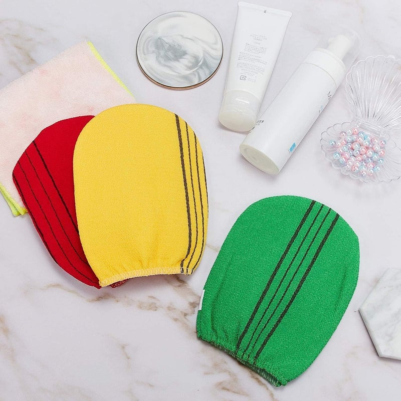 HZYH Sunscreen Exfoliating Bath Washcloth - Korean Towel Cloth for All Skin Types,  3-Pack - Image 5
