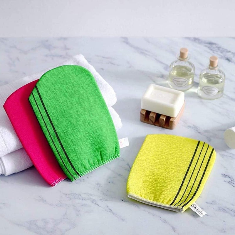 HZYH Sunscreen Exfoliating Bath Washcloth - Korean Towel Cloth for All Skin Types,  3-Pack - Image 4