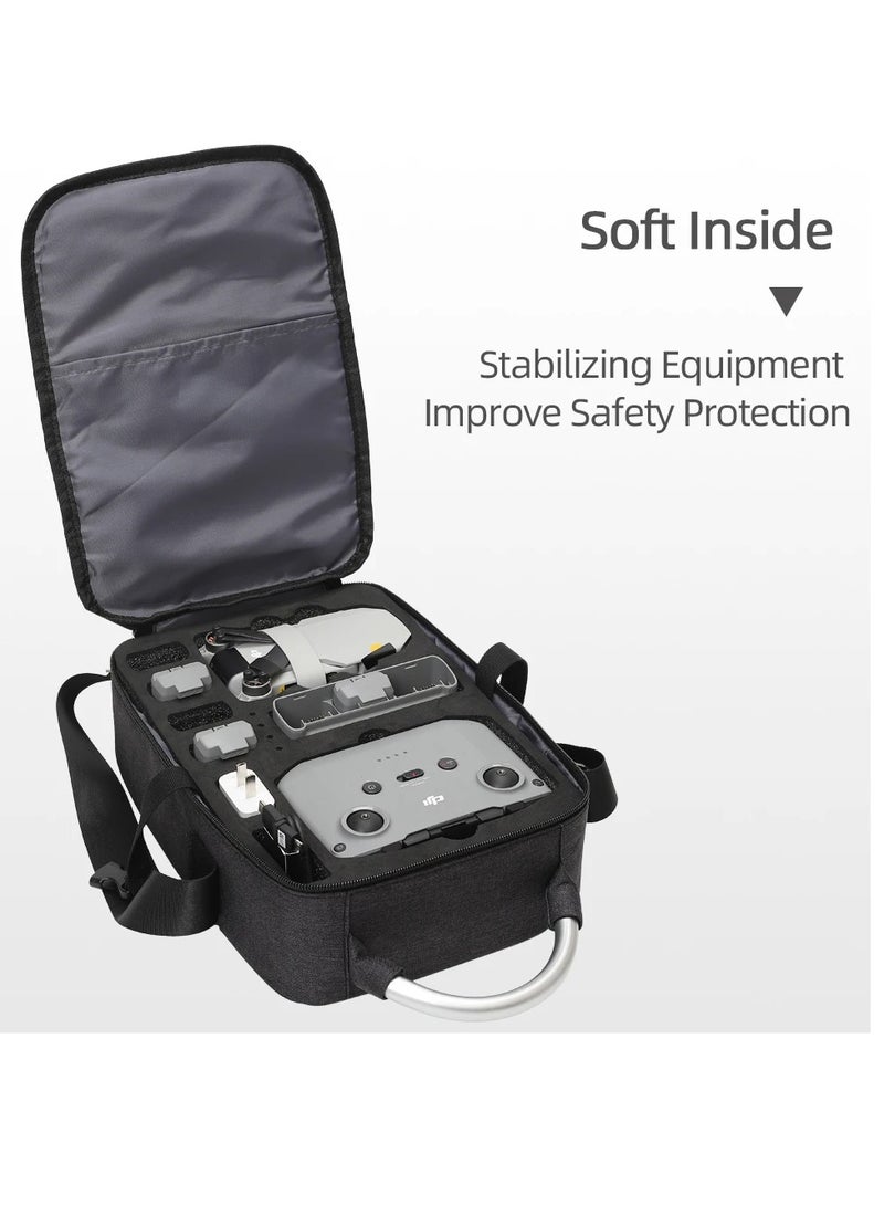 دي جي آي حقيبة تخزين لطائرة دي جي آي ميني 2، حقيبة صندوق حمل خارجية للطائرة بدون طيار، حقيبة كتف محمولة لتنظيم السفر، حافظة حماية متينة للطائرة بدون طيار لطائرة دي جي آي ميني 2 بدون طيار وملحقاتها، (أسود) - Image 2