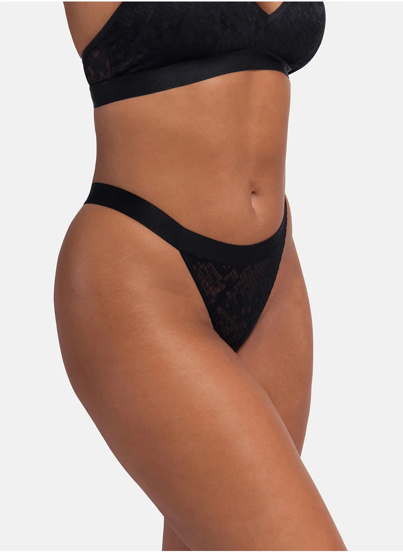 دورينا 2 Pack Shimmer Band Detail Thong