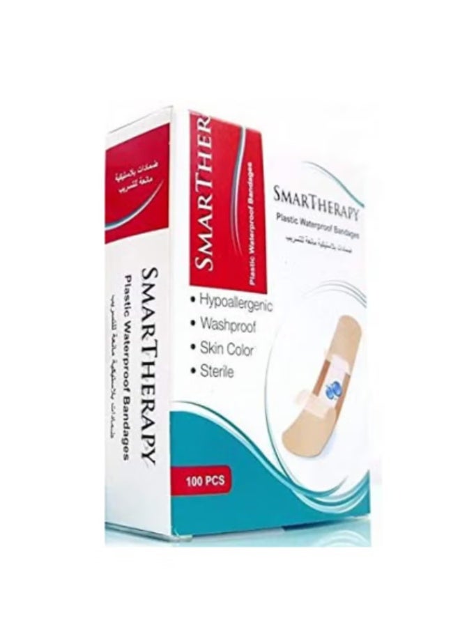 SMARTHERAPY100-Piece Plastic Waterproof Bandages