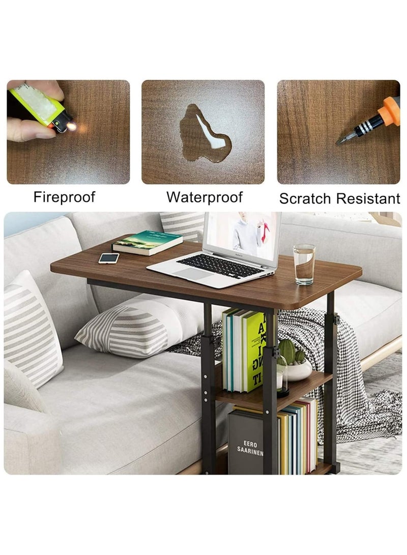 طاولة جانبية متعددة الوظائف لغرفة النوم، سرير بسيط، طاولة كمبيوتر كسولة، غرفة نوم بسيطة، طاولة رفع متنقلة صغيرة - Image 3