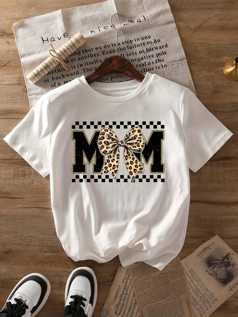 Independent Station Women'S Tops Round Neck Cartoon Printed Short-Sleeved T-Shirt-M - Image 1