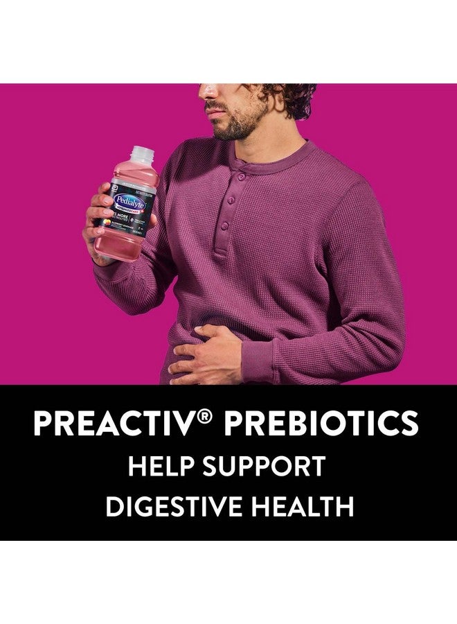 Pedialyte Pedialyte AdvancedCare Plus Electrolyte Hydration Drink | Has 33% More Electrolytes and Has PreActiv Prebiotics | Raspberry Lemonade | 1 Liter, Pack of 4  - Image 5