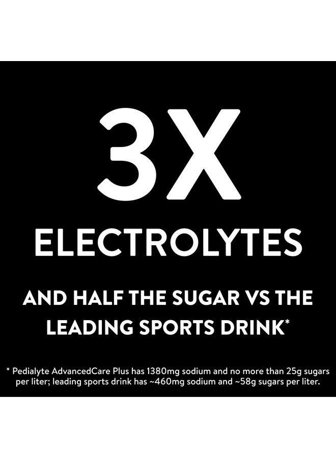 Pedialyte Pedialyte AdvancedCare Plus Electrolyte Hydration Drink | Has 33% More Electrolytes and Has PreActiv Prebiotics | Raspberry Lemonade | 1 Liter, Pack of 4  - Image 3
