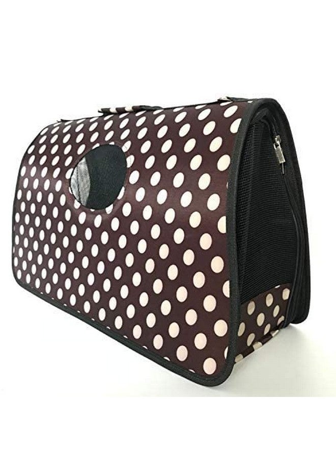 Generic Mesh Durable And Breathable Full Zipper Small Animal Carrier Sling Front Travel Tote Shoulder Bag Backpack -Polka Dot (Medium - Color May Vary)-L-50 Cm X H-29 Cm X W-23 Cm - Image 4