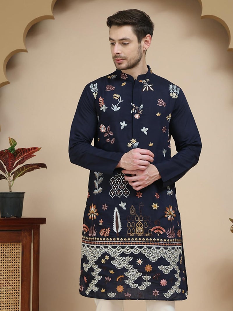 jompers قمصان جومبرز المطرزة بالزهور والخرز للرجال - Image 5