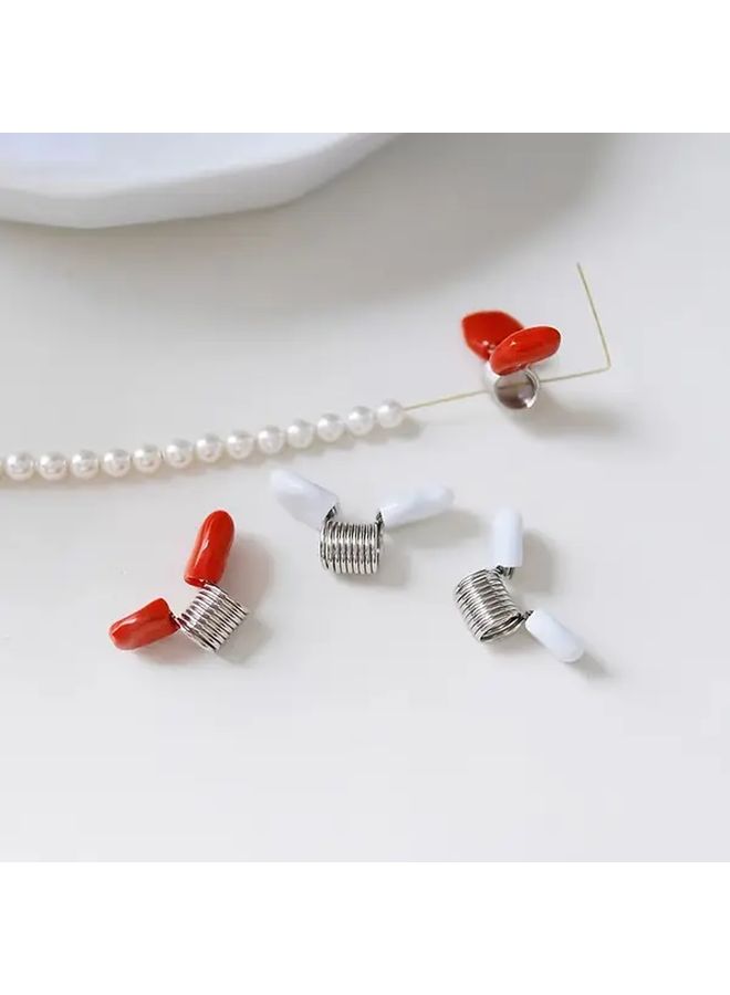 2 Large Bead Stop Clips Jewelry Making Anti Drop Wire Spring Bead Clips - Image 5