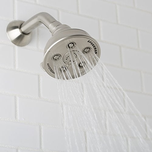 Speakman S-3014-BN Caspian Anystream High Pressure Adjustable Shower Head, Brushed Nickel - Image 3