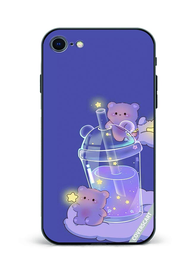 Protective Case Cover For Apple iPhone 8 Teddy Design Multicolour