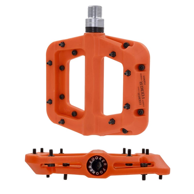 FOOKER MTB Pedals Mountain Bike Pedals 3 Bearing Non-Slip Lightweight Nylon Fiber Bicycle Platform Pedals for BMX MTB 9/16" - Image 3