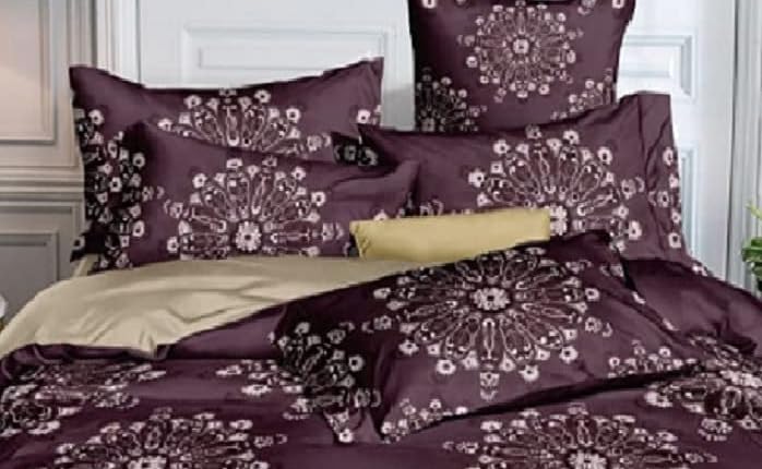 Laying Style™ Microfiber Glace Cotton AC Comforter Set King Size Double Bed with 1 Flat Bedsheet-90x100 inch and 2 Pillow Covers II 4 pc Bedding Set-Multicolor - Image 4