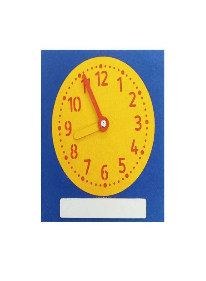Incrizma Learning Clock Demonstration Teaching Time Practice Clock with Dry Erase Writing Surface, Help Kids Practice Time, Clocks for Kids, Write and Wipe, Homeschool, Classroom (20 Cm) - Image 1