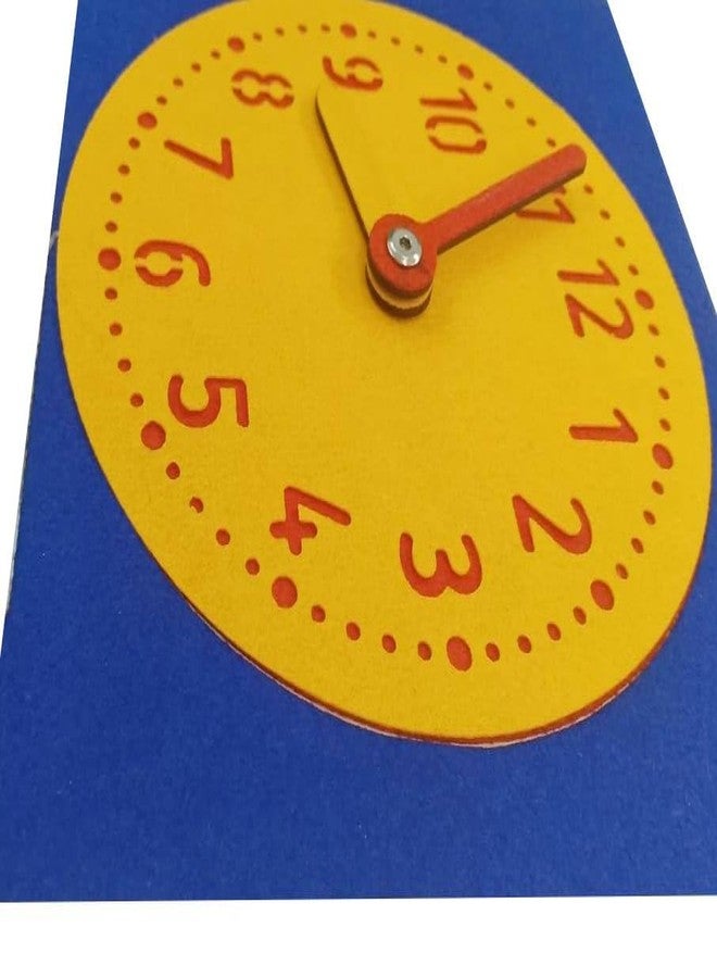 Incrizma Learning Clock Demonstration Teaching Time Practice Clock with Dry Erase Writing Surface, Help Kids Practice Time, Clocks for Kids, Write and Wipe, Homeschool, Classroom (20 Cm) - Image 2