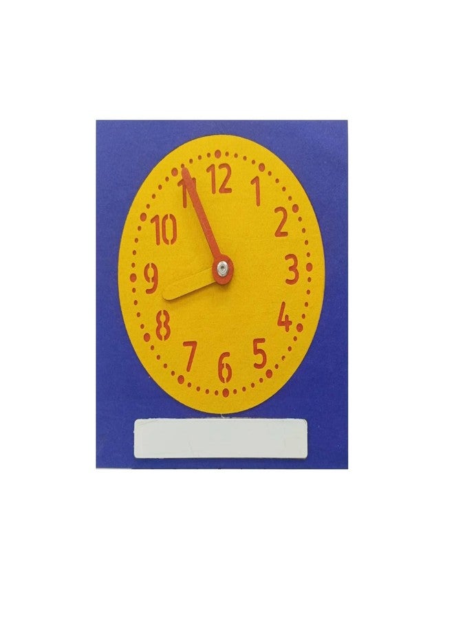 Incrizma Learning Clock Demonstration Teaching Time Practice Clock with Dry Erase Writing Surface, Help Kids Practice Time, Clocks for Kids, Write and Wipe, Homeschool, Classroom (20 Cm) - Image 4
