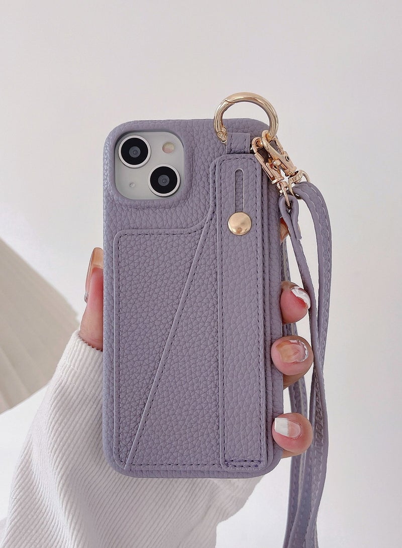 Suteni Back Cover Card Slots Leather Phone Case for iPhone