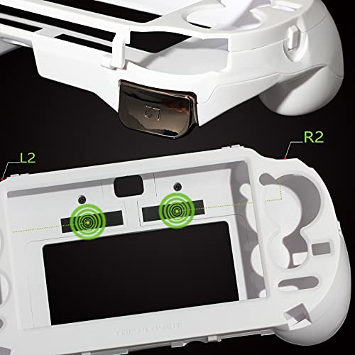 VOBRAMY L2 R2 Trigger Hand Grip Shell Controller Protective Case for Playstation PS Vita 1000 （White） - Image 4
