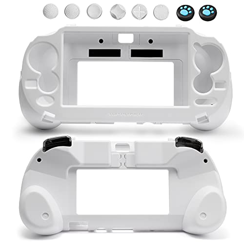 VOBRAMY L2 R2 Trigger Hand Grip Shell Controller Protective Case for Playstation PS Vita 1000 （White） - Image 1