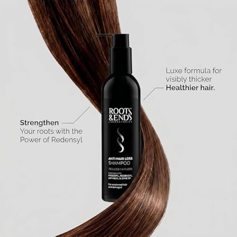 Roots & Ends Anti-Hair Loss Shampoo with Keratin 250 Ml - free sulfate - Image 4