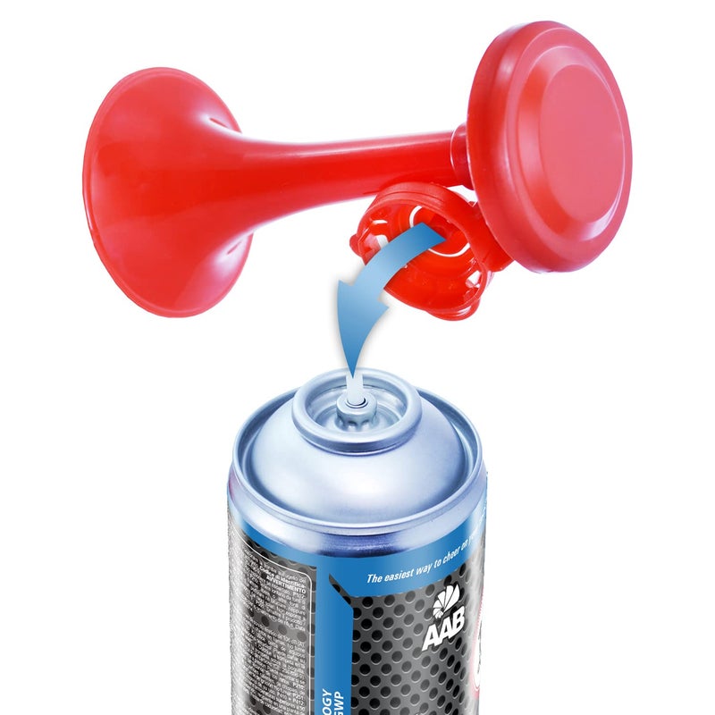 Generic AABCOOLING 2 x AAB Signal Horn 106 DB(A) - Up to 120 Beats, Non-flammable Gas, Brunette Horn, Boat Horn, Supporter Trumpet, Gas Mist Horn, Pneumatic Horn  - Image 2