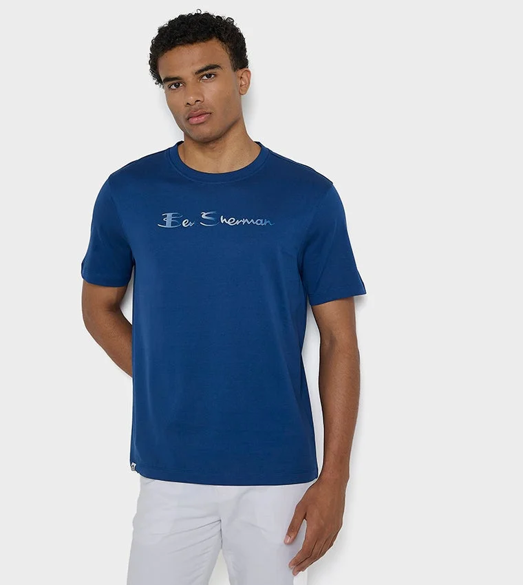 Ben Sherman Ben Sherman Men's Crew Neck Short Sleeve Printed T-Shirt