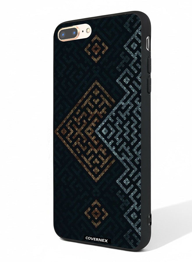Covernex Apple iPhone 7 Plus Protective Case Cover Printed Featuring Layered Geometric Pattern - Image 1