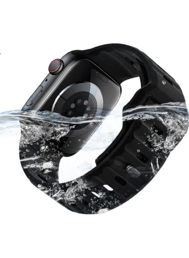 Bho Suitable For Apple Watch Band, Apple Watch S10/Ultra2 Silicone Strap, Iwatch S9/S8/7/6/5/4/Se Silicone Sports Band - Image 3
