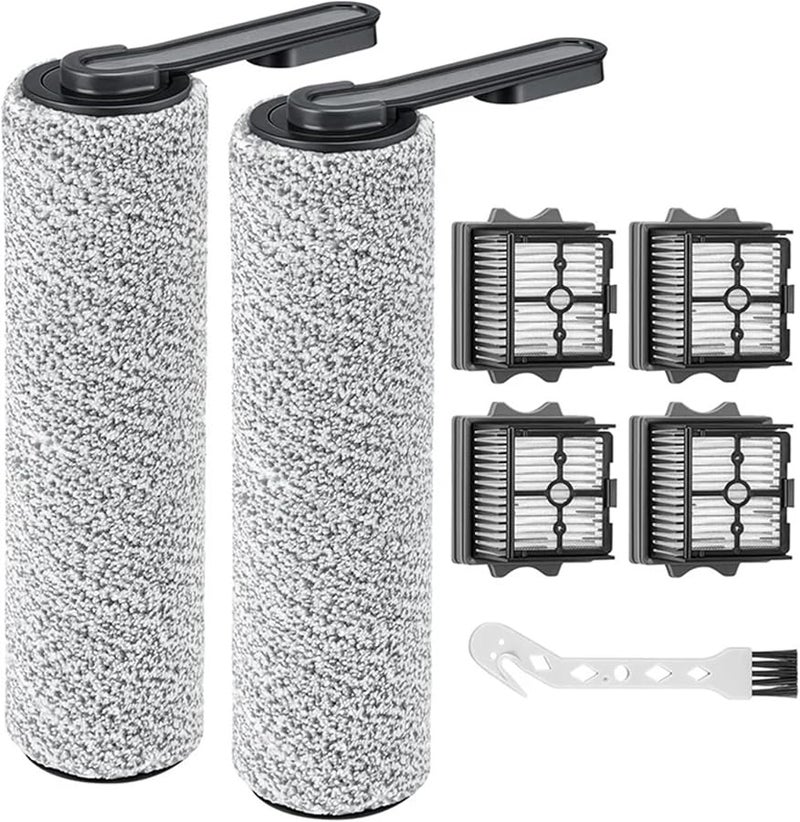 كما هو موضح، ملحقات متوافقة مع مكنسة تينيكو فلور ون إس 5 وإس 5 برو 2 اللاسلكية للتنظيف الجاف والرطب. - Image 1