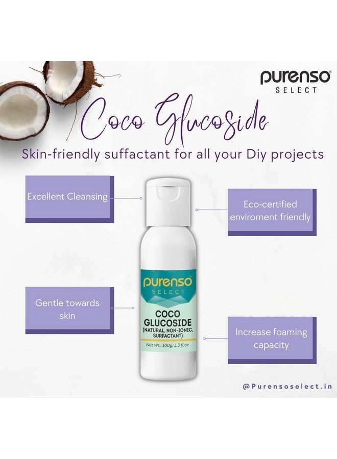 PURENSO Select - Coco Glucoside, 100G I Natural Surfactant, For Skin, Shampoo, Body Wash, Shower Gel  - Image 3