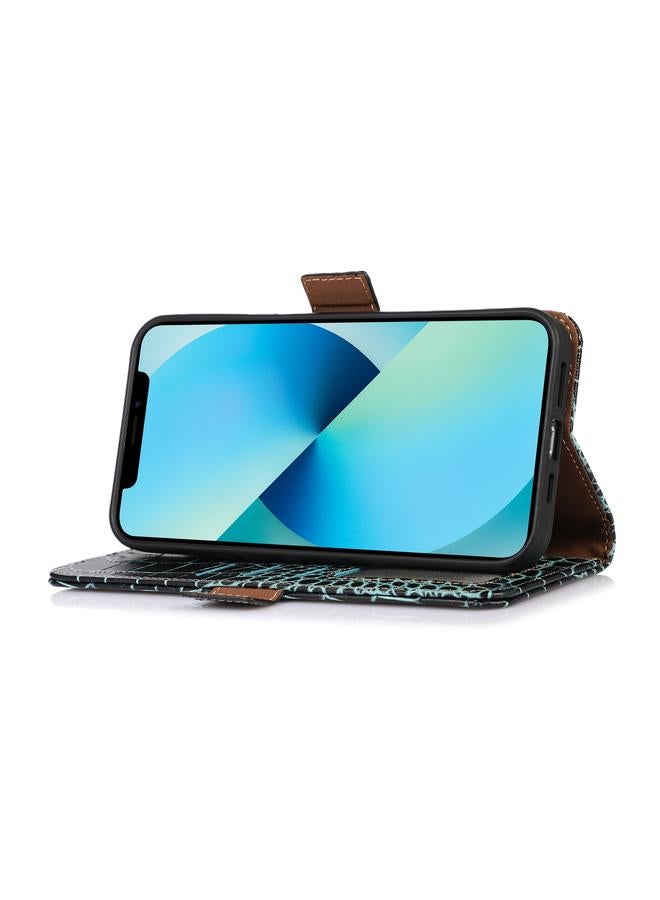 S-TOP Case For Samsung Galaxy S22 Ultra 5G Crocodile Top Layer Cowhide Leather Phone Case - Image 5