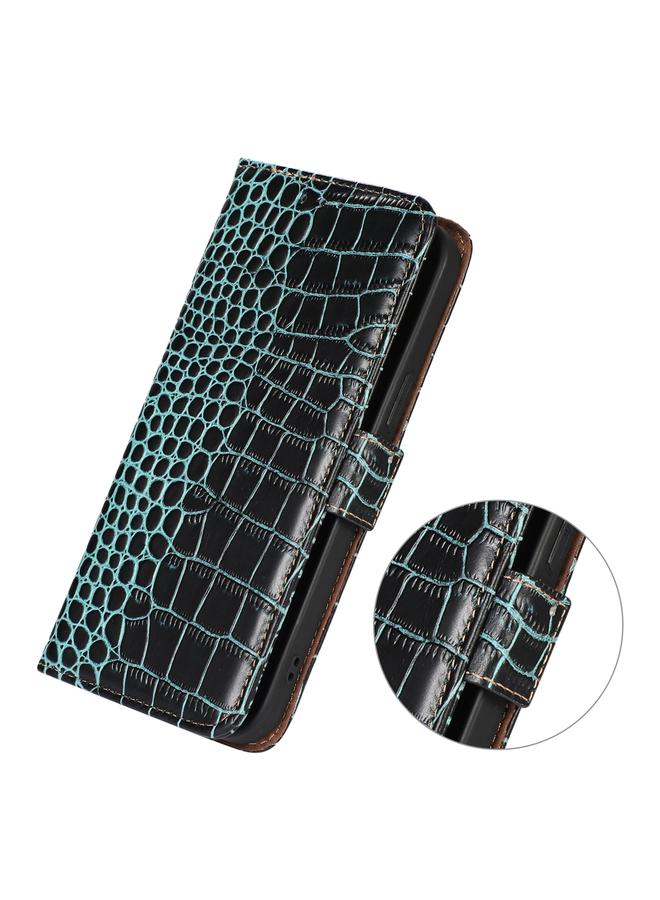 S-TOP Case For Samsung Galaxy S22 Ultra 5G Crocodile Top Layer Cowhide Leather Phone Case - Image 4