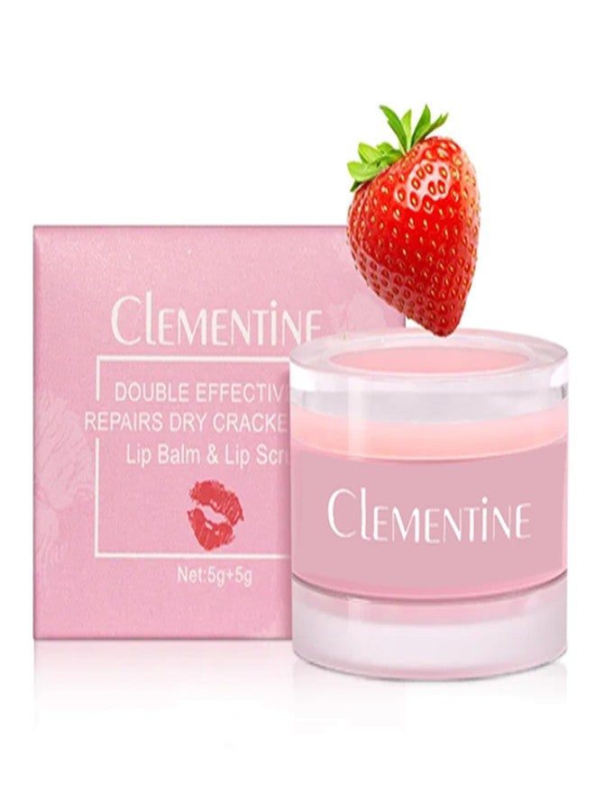 Clementine ZAHRA Today Lip Care Set - Gentle yet Effective Moisturizing Repairing Balm & Exfoliating Peeling Primer Scrub, Nourishing and Softening Lips - Image 1