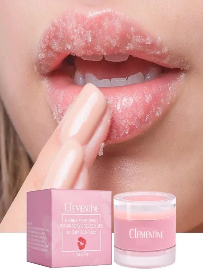 Clementine ZAHRA Today Lip Care Set - Gentle yet Effective Moisturizing Repairing Balm & Exfoliating Peeling Primer Scrub, Nourishing and Softening Lips - Image 2