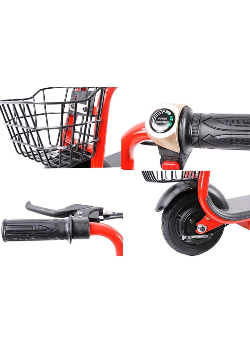 MEIYI Metro 36V 250W Lithium Electric Scooter for Kids Age 5 to 12 Years Red  - Image 3