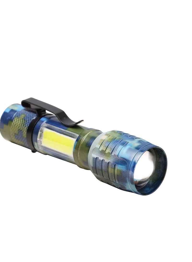 ماركة غير محددة مصباح يدوي من خليط الالومنيوم USB ب3 اوضاع ببطارية 14500  - Image 1