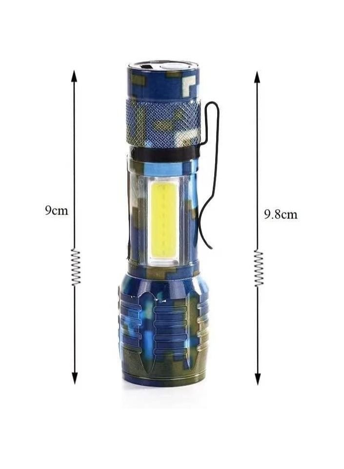 ماركة غير محددة مصباح يدوي من خليط الالومنيوم USB ب3 اوضاع ببطارية 14500  - Image 4
