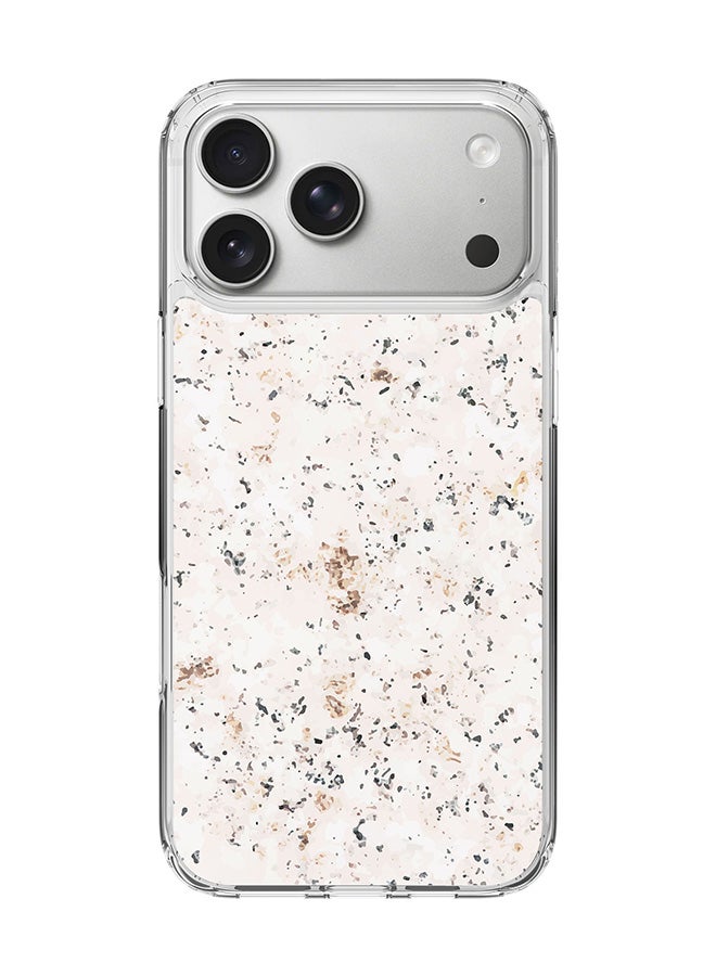 Stylizedd Classic Clear MagSafe Case for iPhone 17 Pro Max , Hybrid Soft Case Flexible Edges Anti Drop TPU PC Gel Thin Transparent Cover [ Designed for iPhone 17 Pro Max ] - Marble Print Stone