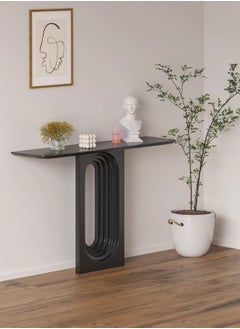 Merry Moments Console Table Hallway Entry Table Styling Table Narrow Table for Living Room Entryway Corridor or Sofa Side Table Modern Minimalism Black L120xH90xW25 cm  - Image 2