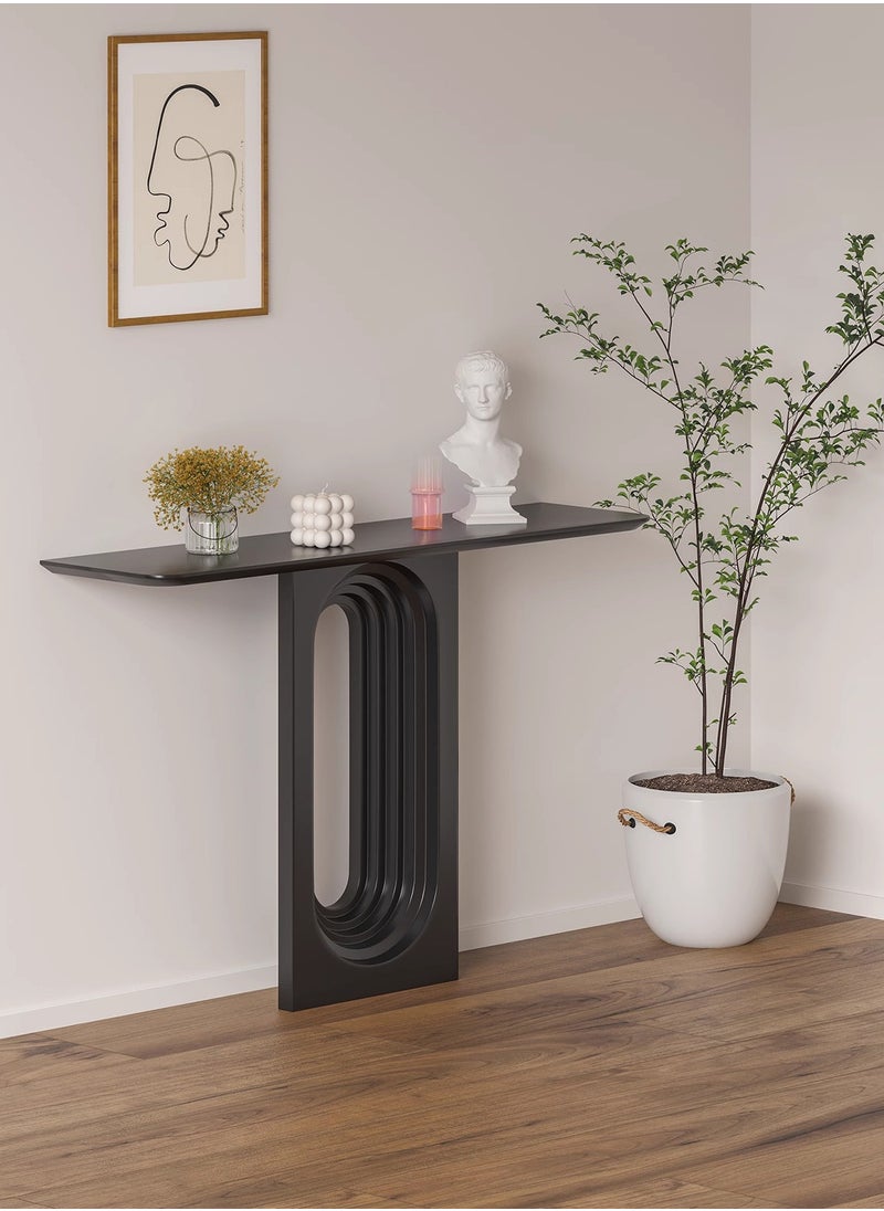 Merry Moments Console Table Hallway Entry Table Styling Table Narrow Table for Living Room Entryway Corridor or Sofa Side Table Modern Minimalism Black L120xH90xW25 cm  - Image 2