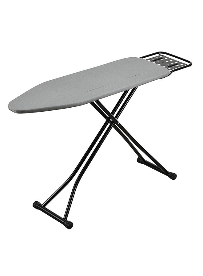 LAWAZIM 12"x36" Ironing Board with Iron Rest - Foldable and Heat Resistant Iron Rest, Padded Surface, Lightweight Black Frame with Gray Cover - for Small Spaces, Apartments, Laundry Rooms, and Closets - Image 4