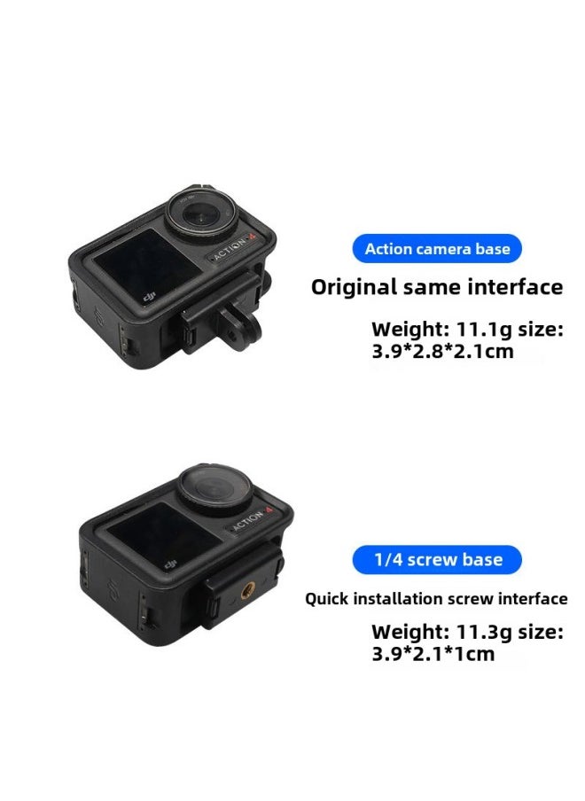 Generic - Applicable To DJI Dajiang Action5pro/4/3 Magnetic Quick Disconnect Base Sports Camera Magnetic Transfer Seat Accessories-Color:Action5 Pro/4/3 Magnetic Base 1/4 Interface - Image 1