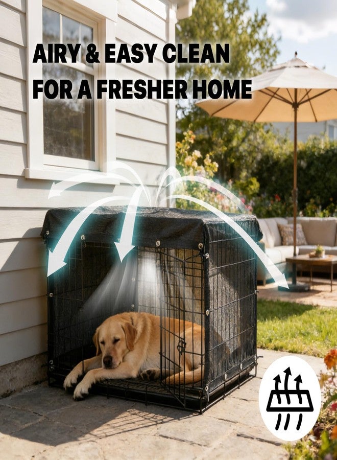 Amgo 4' x 10' Black Dog Kennel Shade Cover, 90% UV Block Shade Cloth, Mesh Tarp with Grommets for Dog Playpen, Dog Pen, Dog Run, Dog Crate, Fence Privacy Screen (We Make Custom Size) - Image 5