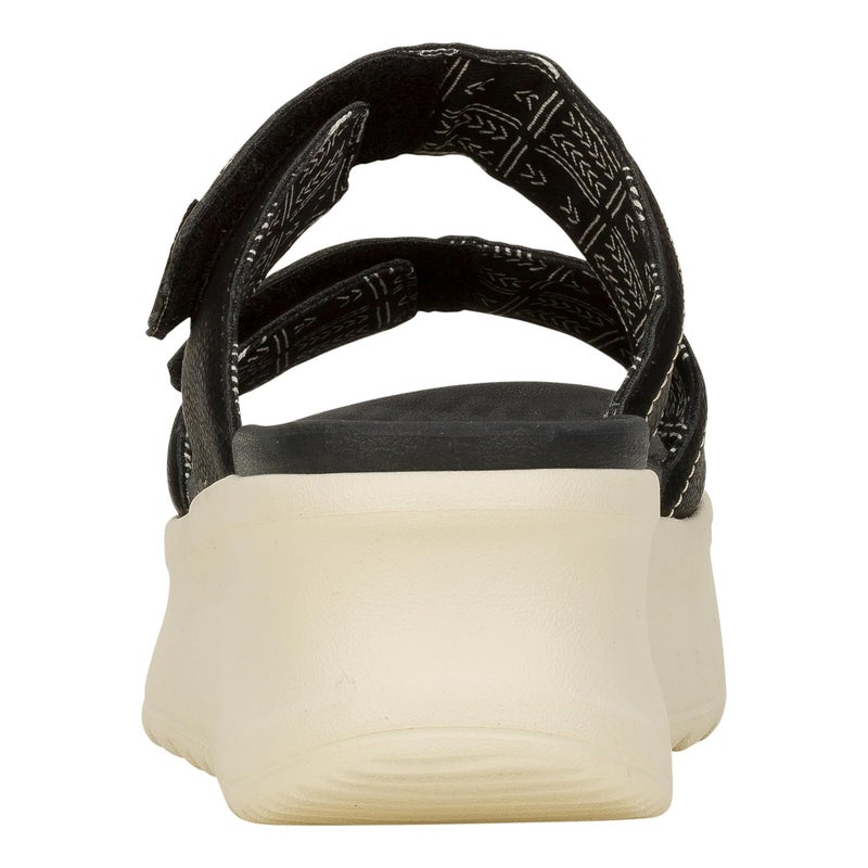 HEYDUDE Hey Dude Delray Slide Classic - Sandals for Women - Textile and Synthetic Upper - Cotton Lining - EVA Outsole Black 8 M - Image 5